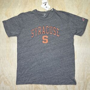 NEW LG Syracuse Orange League 91 Brand Collegiate Wear Gray Short Sleeve Shirt